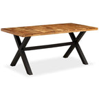 Table de salle à manger vidaXL en bois massif d'acacia et de manguier 70,9 x 35,4 x 29,9
