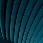 Fauteuil d'appoint confortable sans accoudoirs Monica pour salon, avec dossier capitonné et pieds en métal, par HULALA HOME