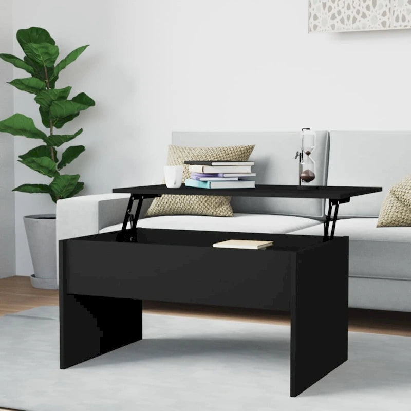 Table basse relevable vidaXL, table d'appoint, table de canapé décorative, bois d'ingénierie - 31,5 x 19,9 x 16,3