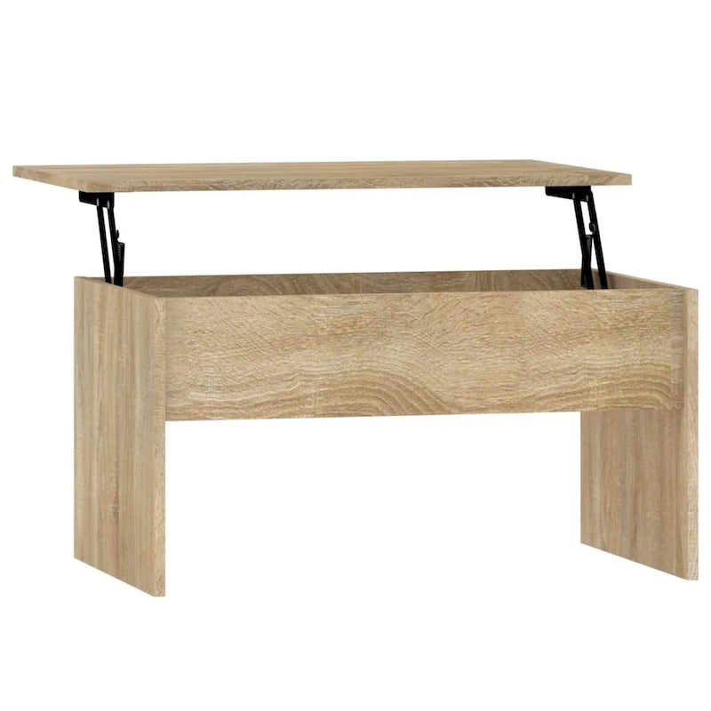 Table basse relevable vidaXL, table d'appoint, table de canapé décorative, bois d'ingénierie - 31,5 x 19,9 x 16,3