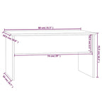 Table basse relevable vidaXL, table d'appoint, table de canapé décorative, bois d'ingénierie - 31,5 x 19,9 x 16,3