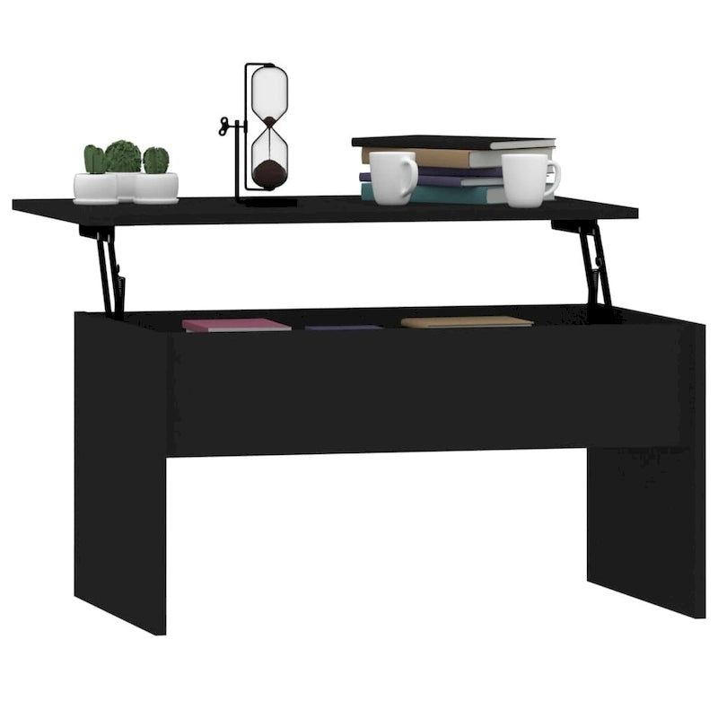 Table basse relevable vidaXL, table d'appoint, table de canapé décorative, bois d'ingénierie - 31,5 x 19,9 x 16,3