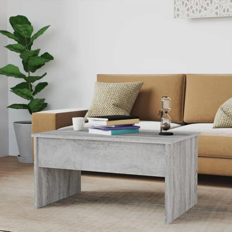 Table basse relevable vidaXL, table d'appoint, table de canapé décorative, bois d'ingénierie - 31,5 x 19,9 x 16,3