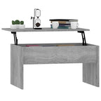 Table basse relevable vidaXL, table d'appoint, table de canapé décorative, bois d'ingénierie - 31,5 x 19,9 x 16,3