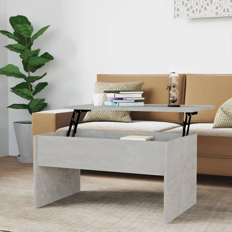 Table basse relevable vidaXL, table d'appoint, table de canapé décorative, bois d'ingénierie - 31,5 x 19,9 x 16,3