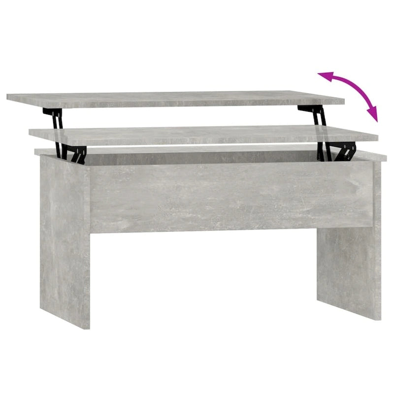Table basse relevable vidaXL, table d'appoint, table de canapé décorative, bois d'ingénierie - 31,5 x 19,9 x 16,3