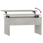 Table basse relevable vidaXL, table d'appoint, table de canapé décorative, bois d'ingénierie - 31,5 x 19,9 x 16,3