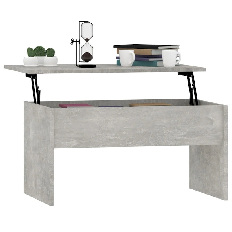 Table basse relevable vidaXL, table d'appoint, table de canapé décorative, bois d'ingénierie - 31,5 x 19,9 x 16,3