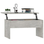 Table basse relevable vidaXL, table d'appoint, table de canapé décorative, bois d'ingénierie - 31,5 x 19,9 x 16,3