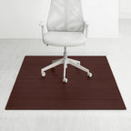 Tapis de chaise rectangulaire standard Jani Eco Bamboo (72 x 48 pouces), qualité supérieure, écologique