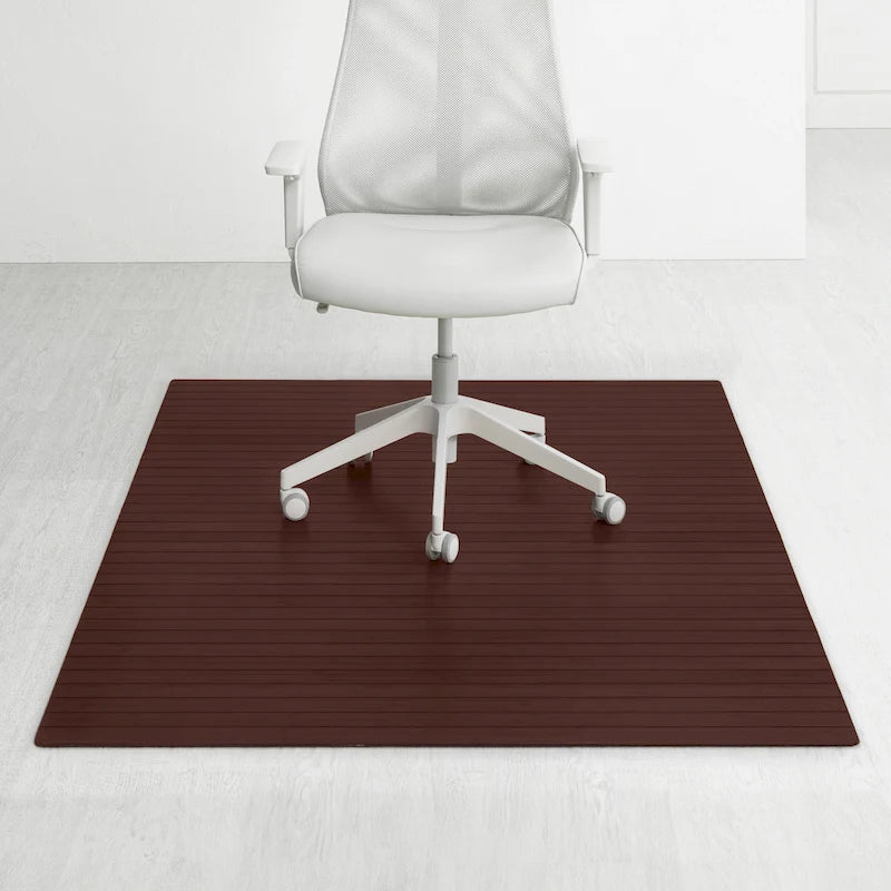 Tapis de chaise rectangulaire standard Jani Eco Bamboo (72 x 48 pouces), qualité supérieure, écologique