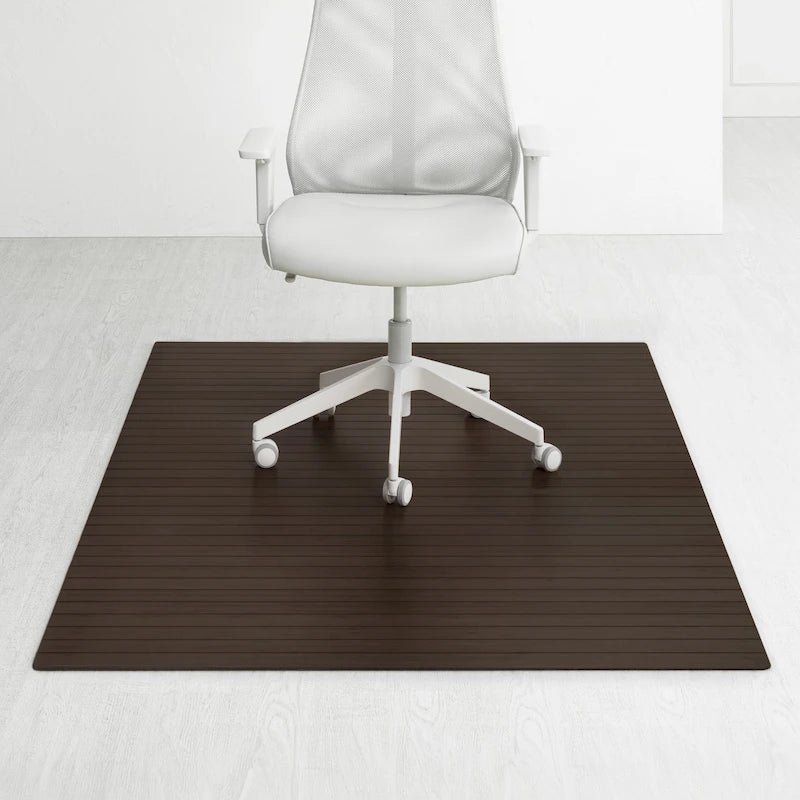 Tapis de chaise rectangulaire standard Jani Eco Bamboo (72 x 48 pouces), qualité supérieure, écologique