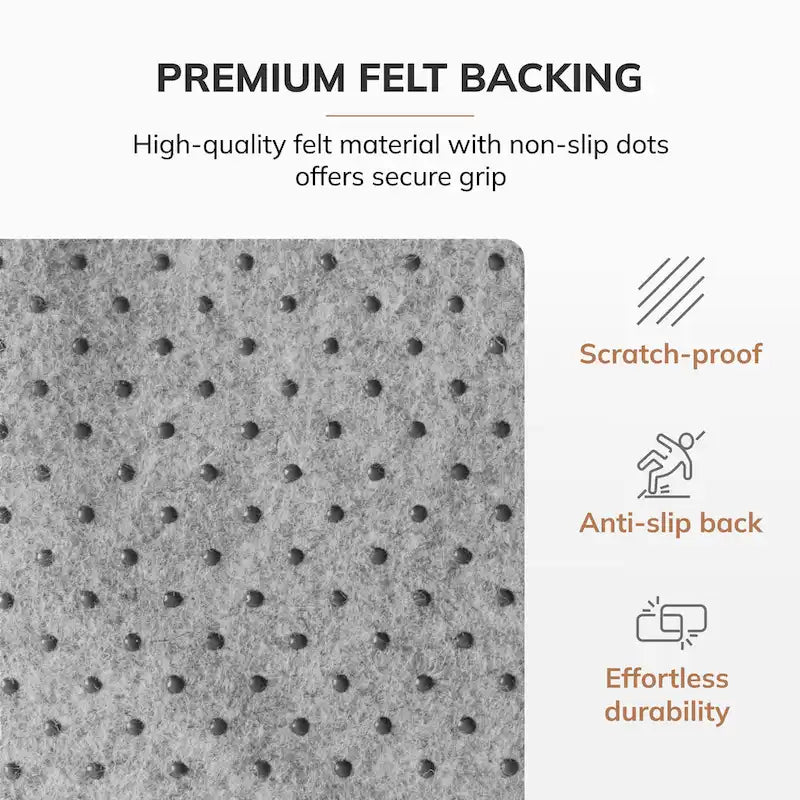 Tapis de chaise rectangulaire standard Jani Eco Bamboo (72 x 48 pouces), qualité supérieure, écologique