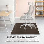 Tapis de chaise rectangulaire standard Jani Eco Bamboo (72 x 48 pouces), qualité supérieure, écologique