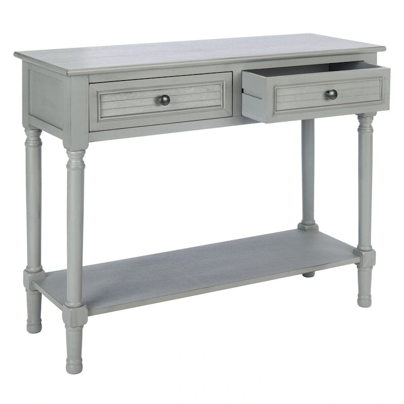 Console SAFAVIEH Tinnie à 2 tiroirs - 91,4 cm L x 33 cm l x 74,9 cm H