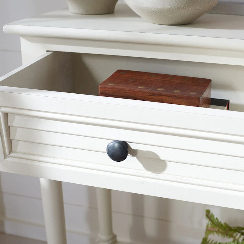 Console SAFAVIEH Tinnie à 2 tiroirs - 91,4 cm L x 33 cm l x 74,9 cm H