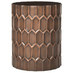 Tables d'appoint SAFAVIEH Thomasina en cuivre antique - 15 x 15 x 19,5 cm - 15 cm L x 15 cm P x 20 cm H