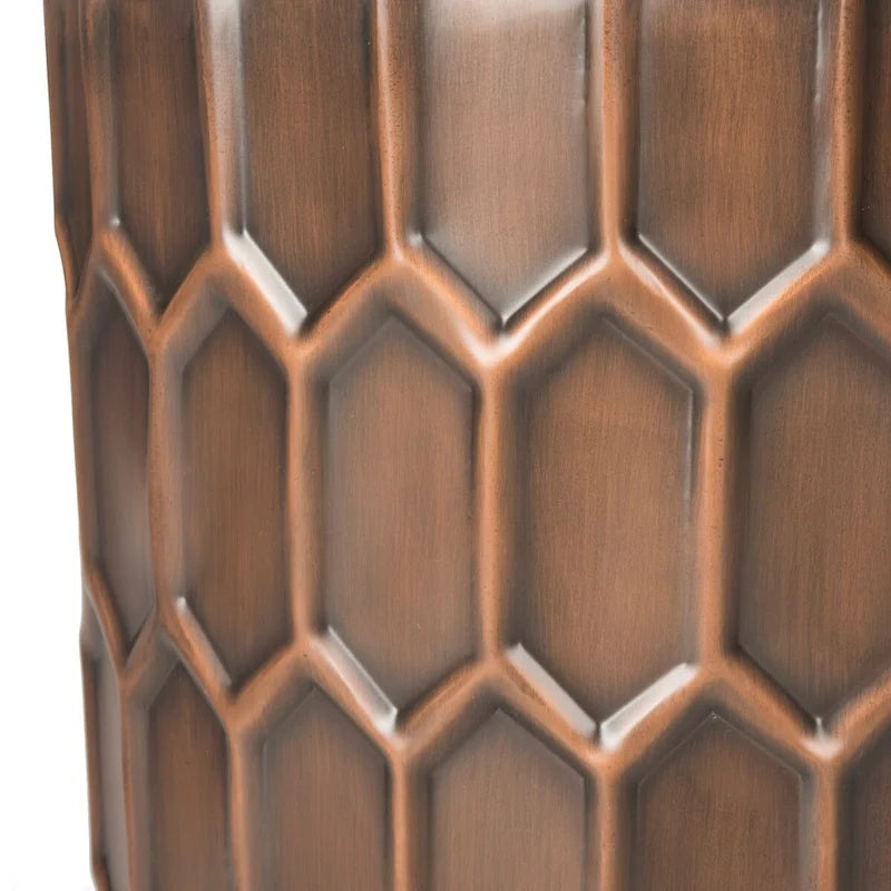 Tables d'appoint SAFAVIEH Thomasina en cuivre antique - 15 x 15 x 19,5 cm - 15 cm L x 15 cm P x 20 cm H