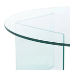 Table basse en verre trempé Annice de SAFAVIEH - 35 cm L x 35 cm P x 16 cm H