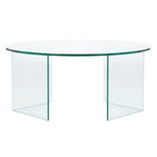 Table basse en verre trempé Annice de SAFAVIEH - 35 cm L x 35 cm P x 16 cm H