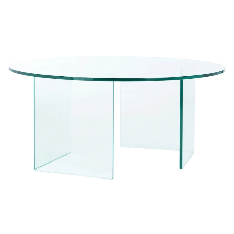 Table basse en verre trempé Annice de SAFAVIEH - 35 cm L x 35 cm P x 16 cm H