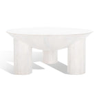 Table basse en bois SAFAVIEH Couture Isavella Rd - 89 cm L x 89 cm P x 41 cm H