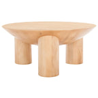 Table basse en bois SAFAVIEH Couture Isavella Rd - 89 cm L x 89 cm P x 41 cm H