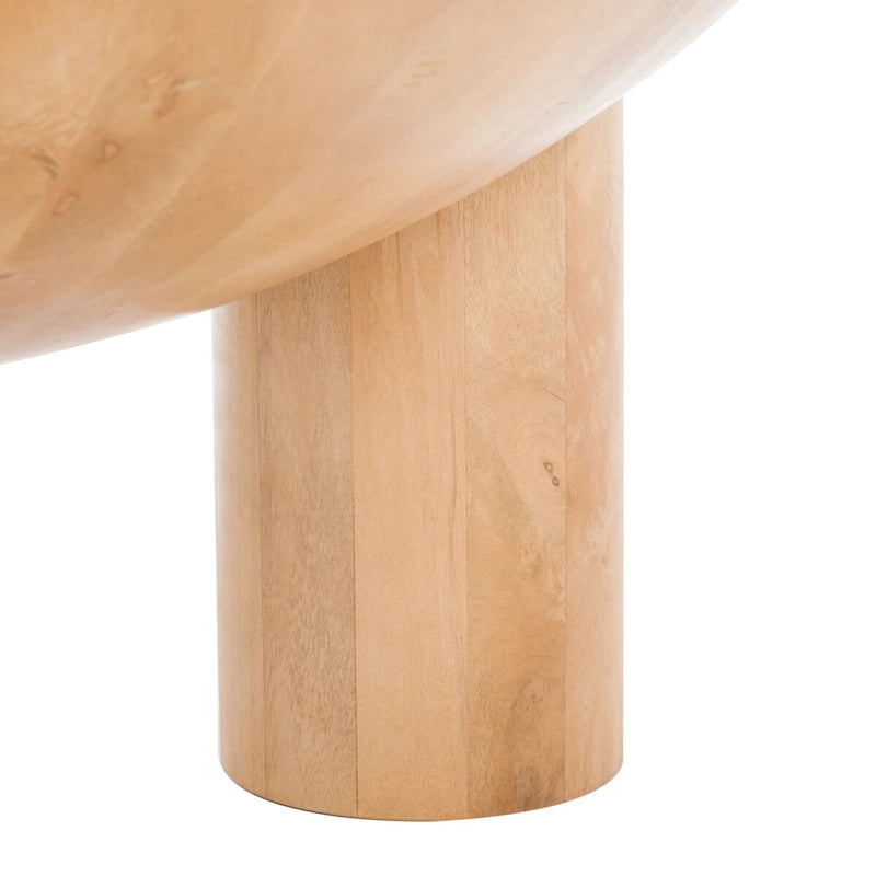 Table basse en bois SAFAVIEH Couture Isavella Rd - 89 cm L x 89 cm P x 41 cm H