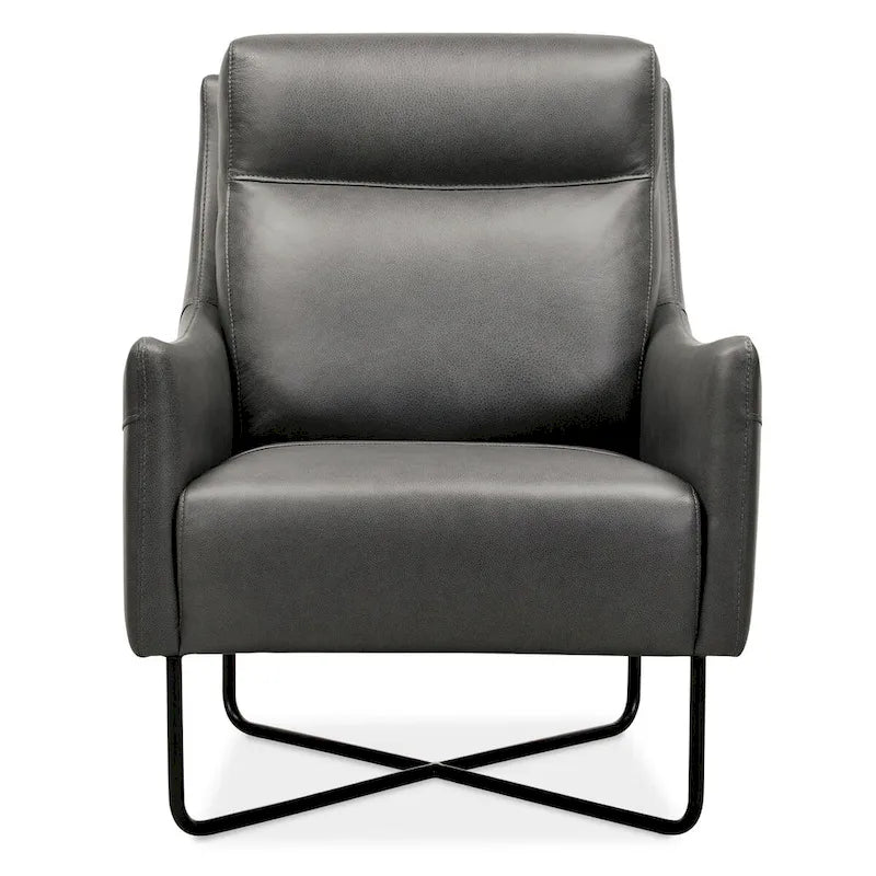Meubles Hooker Efron 28 pouces de large, cuir semi-aniline contemporain