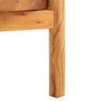 Table d'appoint SAFAVIEH Couture Alberdine en rotin et verre - 58,4 cm L x 58,4 cm P x 61 cm H