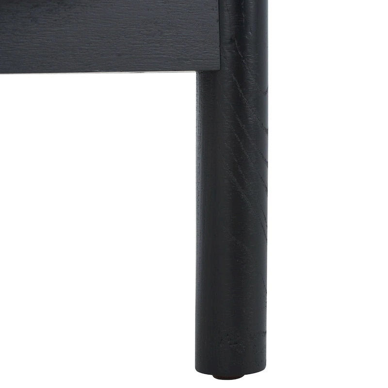 Table d'appoint SAFAVIEH Couture Alberdine en rotin et verre - 58,4 cm L x 58,4 cm P x 61 cm H
