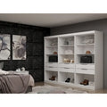 Armoire-penderie Mulberry Open 3 sections avec 6 tiroirs