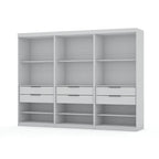 Armoire-penderie Mulberry Open 3 sections avec 6 tiroirs