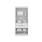 Armoire-penderie Mulberry Open 3 sections avec 6 tiroirs