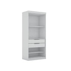 Armoire-penderie Mulberry Open 3 sections avec 6 tiroirs