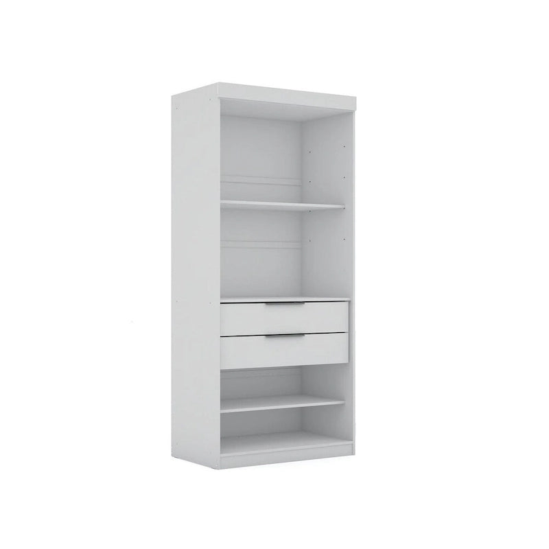 Armoire-penderie Mulberry Open 3 sections avec 6 tiroirs