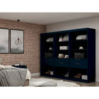Armoire-penderie Mulberry Open 3 sections avec 6 tiroirs
