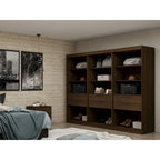 Armoire-penderie Mulberry Open 3 sections avec 6 tiroirs
