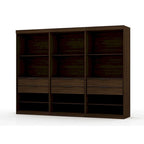 Armoire-penderie Mulberry Open 3 sections avec 6 tiroirs