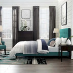 Lit plateforme capitonné Copper Grove Bienhoa Queen