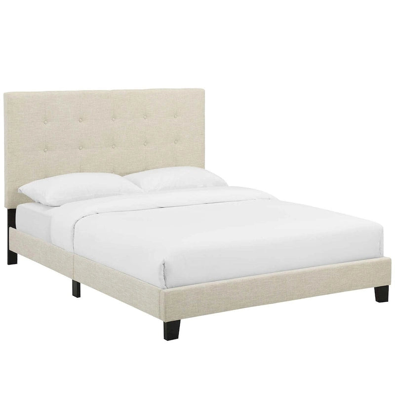 Lit plateforme capitonné Copper Grove Bienhoa Queen