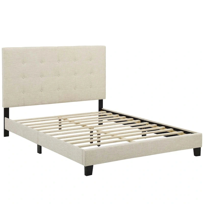 Lit plateforme capitonné Copper Grove Bienhoa Queen