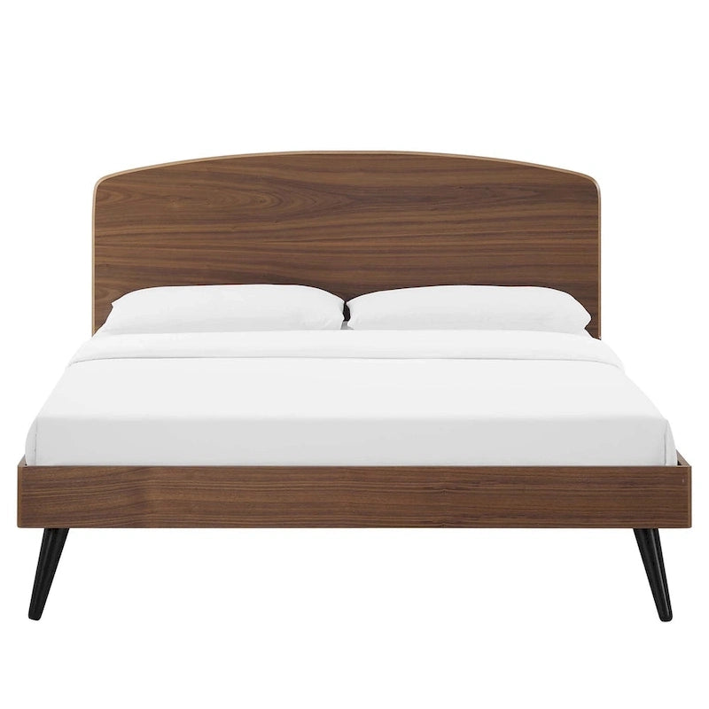 Lit plateforme en bois Bronwen Queen