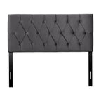 Tête de lit en velours CorLiving Catalina pour lit double/grand lit
