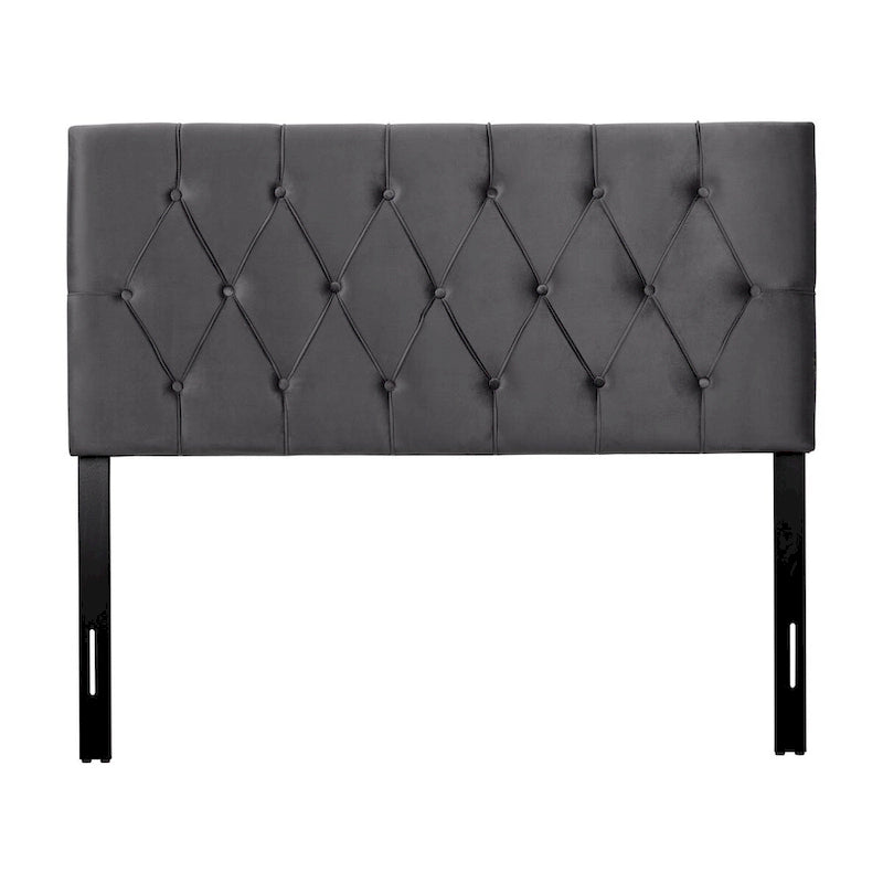 Tête de lit en velours CorLiving Catalina pour lit double/grand lit
