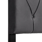 Tête de lit en velours CorLiving Catalina pour lit double/grand lit