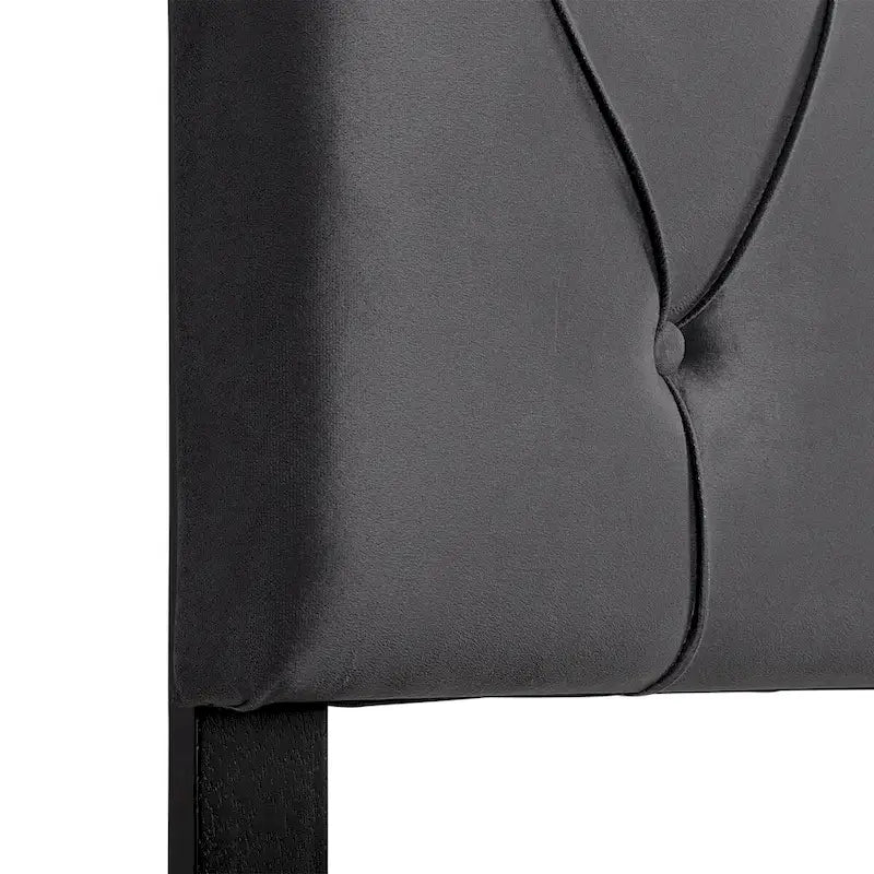 Tête de lit en velours CorLiving Catalina pour lit double/grand lit