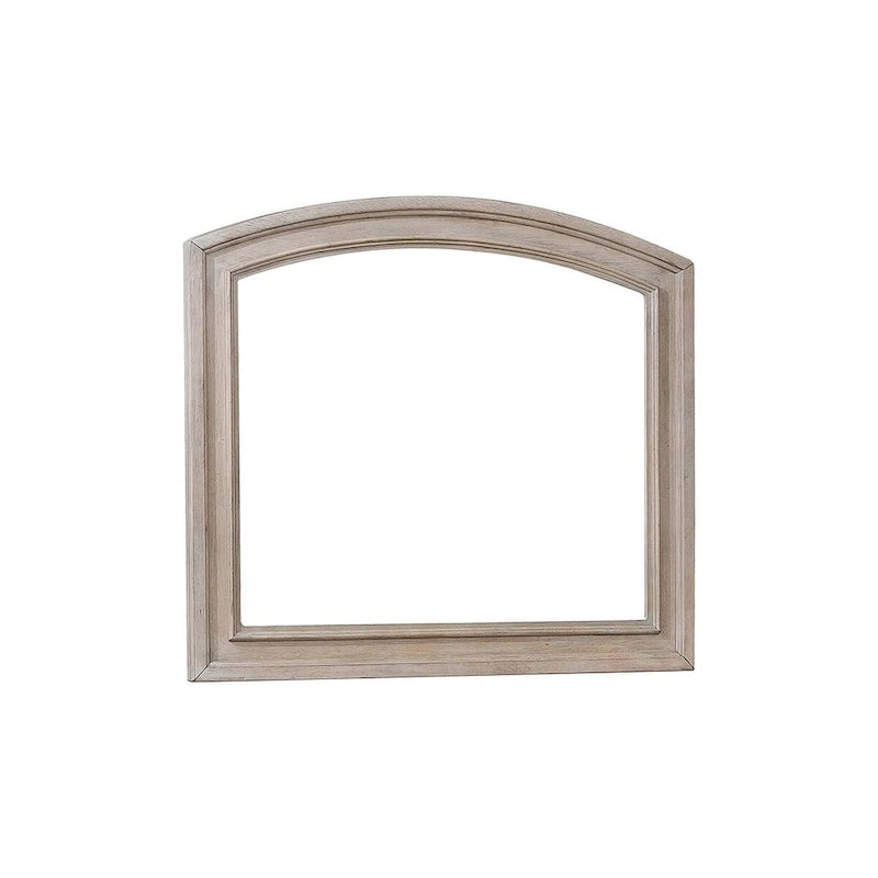 Ensemble de chambre à coucher moderne Donald 5 pièces gris avec plateforme de rangement et traîneau