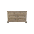 Ensemble de chambre à coucher moderne Donald 5 pièces gris avec plateforme de rangement et traîneau