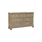Ensemble de chambre à coucher moderne Donald 5 pièces gris avec plateforme de rangement et traîneau